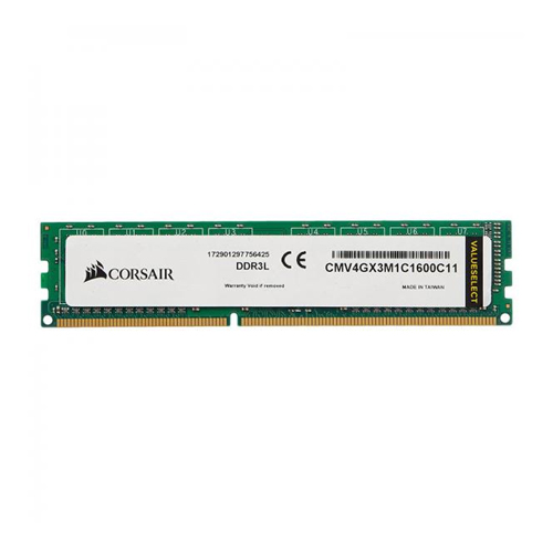 Corsair 4GB (4GBx1) DDR3L Value Series 1600MHz Desktop Memory CMV4GX3M1C1600C11