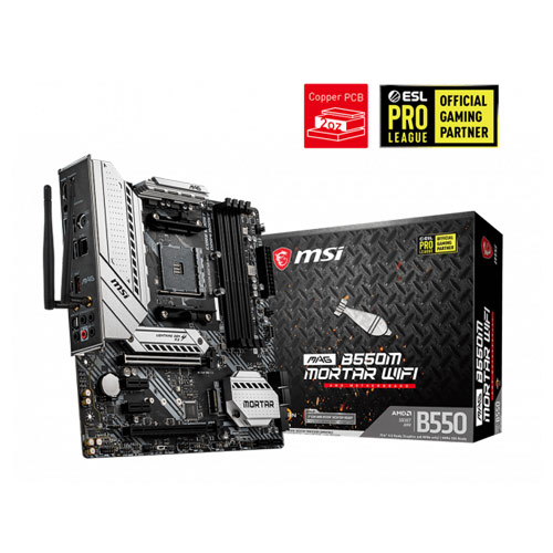 MSI MAG B550M MORTAR WIFI AMD B550 Motherboard