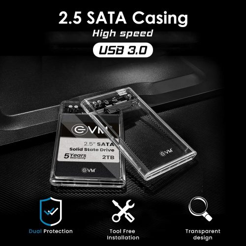 EVM 2.5" Sata SSD Casing High Speed USB 3.0 EVM-ESC/TP01