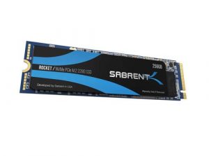 Sabrent 256GB ROCKET NVMe PCIe Gen3 x 4 M.2 2280 Internal SSD Solid State Drive SB-ROCKET-256