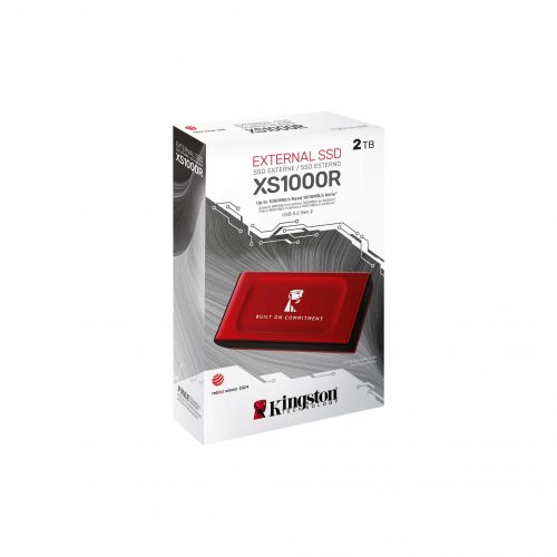 Kingston 2TB XS1000 USB-A 3.2 Gen 2 External SSD SXS1000R/2000GA