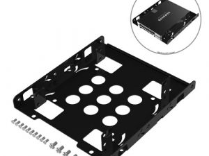 Sabrent 2.5 to 3.5″ Internal Hard Disk Drive Mounting Bracket Kit BK-HDDH