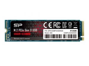 Silicon Power 512GB NVMe PCIe Gen3 x4 M.2 2280 SSD SP512GBP34A80M28