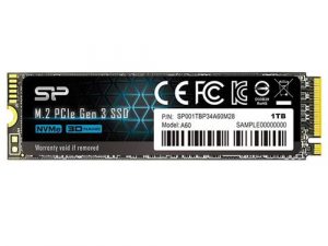 Silicon Power P34A60 1TB M.2 NVMe Internal SSD SP001TBP34A60M28