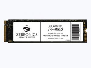 Zebronics 512GB Gen 3 M.2 NVMe SSD ZEB-MN52