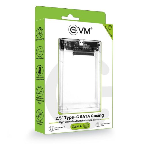 EVM 2.5″ Type-C Sata Casing High Speed USB 3.1 ESC/TP02